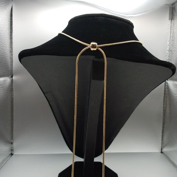 Ann Taylor Faux MOP Flower Lariat Necklace-Adjustable Length - Picture 6 of 6